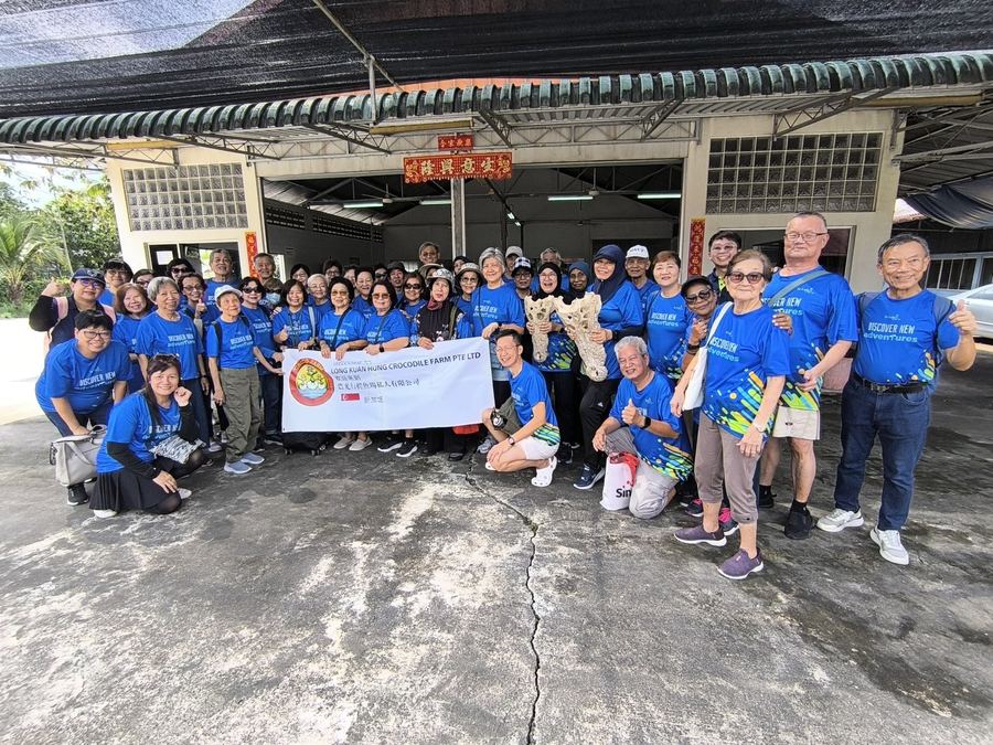 Edufarm seniors group at Long Kuan Hung Crocodile Farm